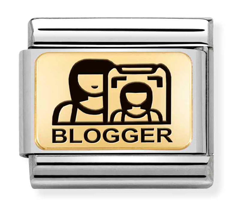 Nomination Element Link 18K Blogger Gold