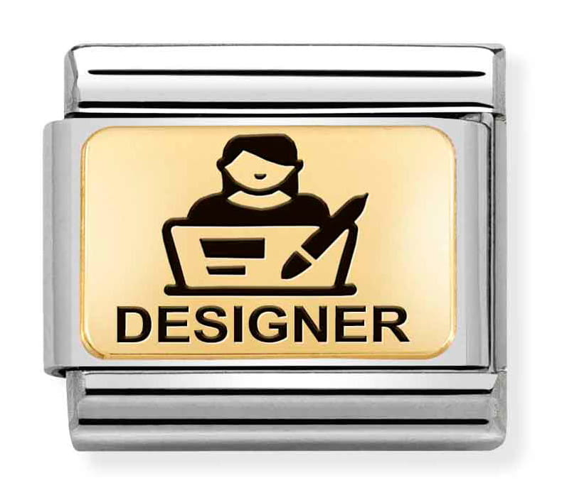 Nomination Element Link 18K Designer Gold