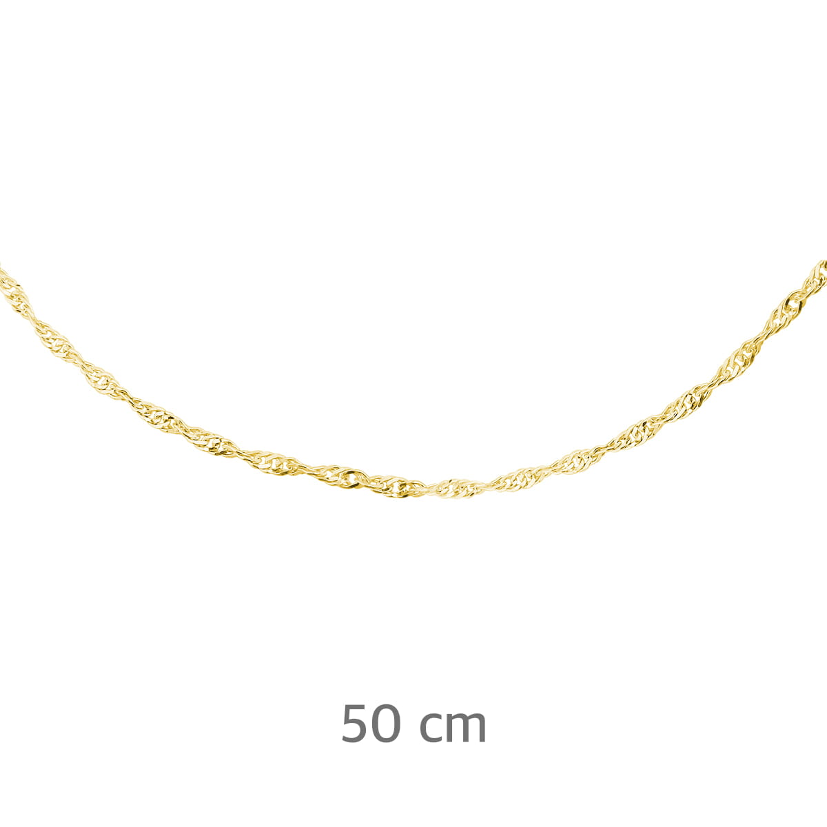 Łańcuszek srebro 925 singapur 50 cm złoty GDSL27G/50