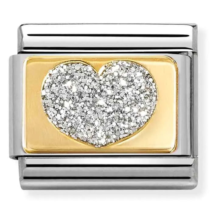Nomination Element 18K Brokatowe serce Gold