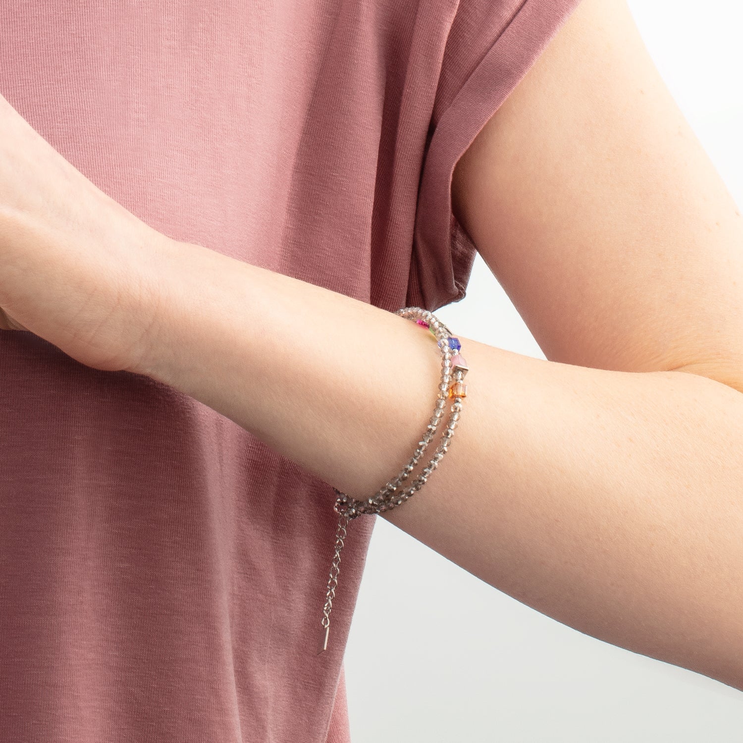 Bransoletka Coeur de Lion Joyful Colours multikolor/srebrna