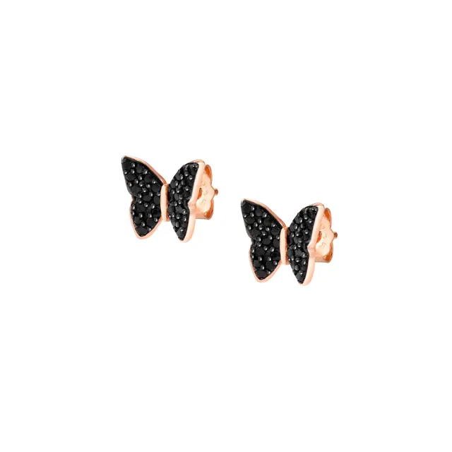 Kolczyki wkrętki Nomination Sweetrock motyl rosegold